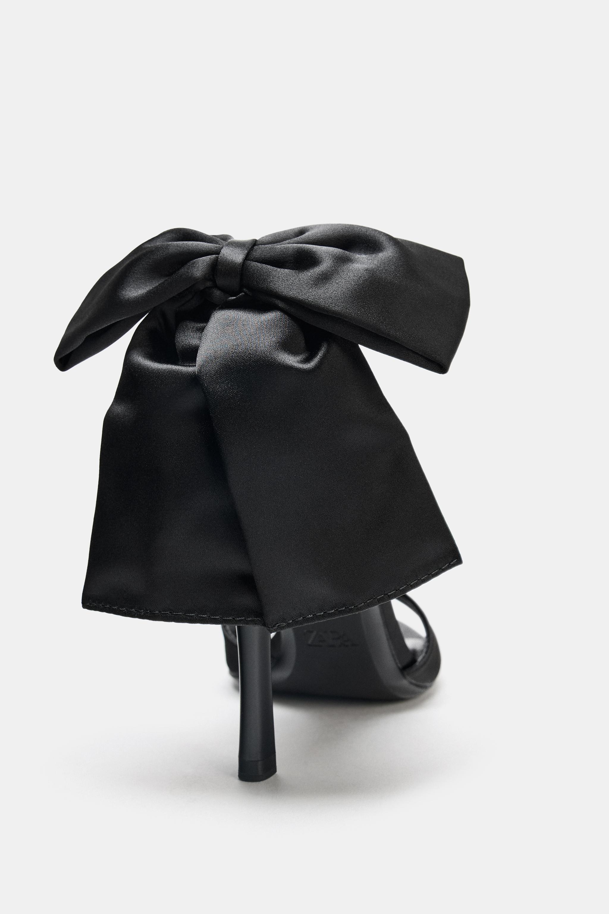 SANDALES À TALONS MAXI NŒUD